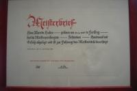 Meisterbrief Martin Junior