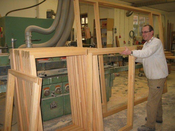 Fensterrahmen aus Lärche